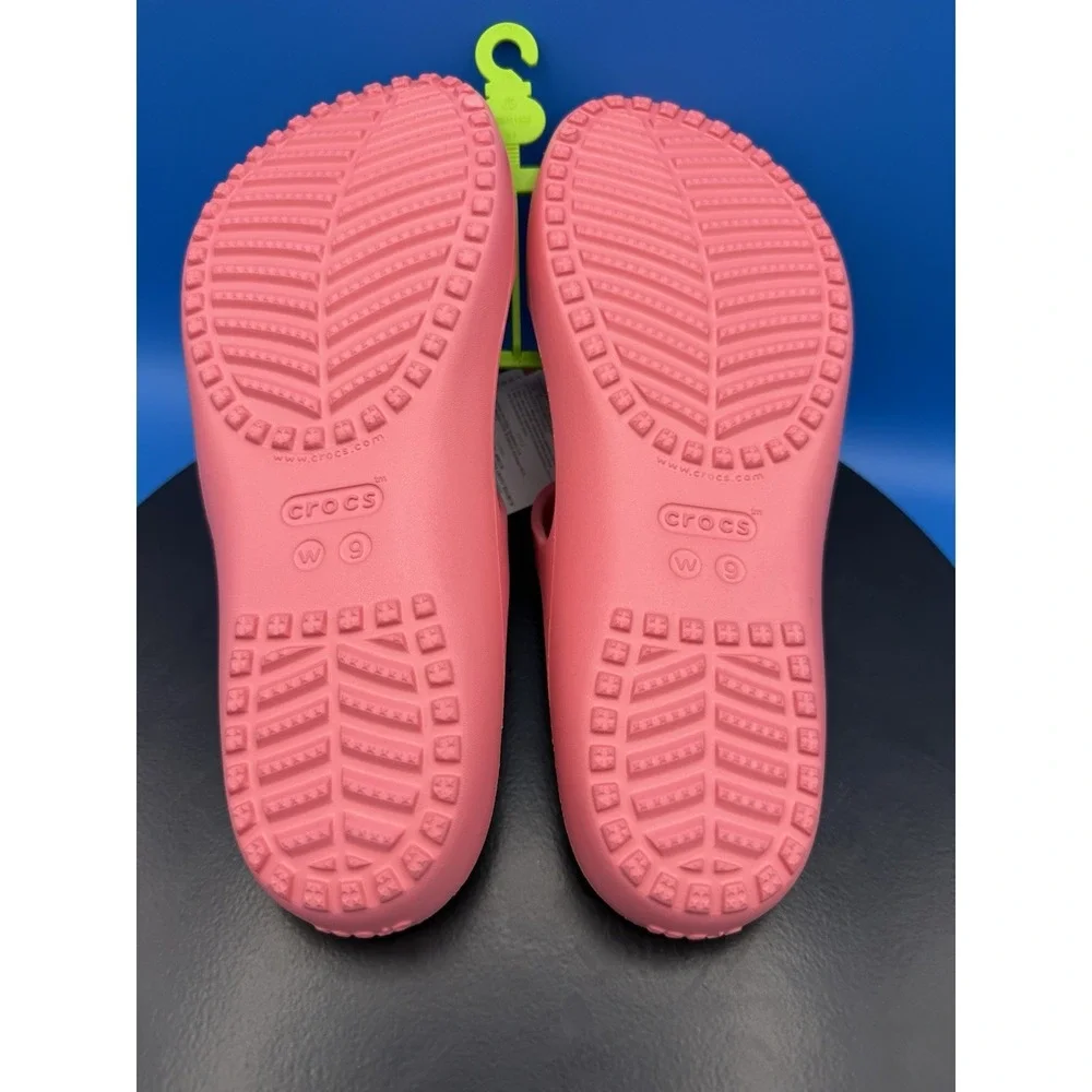 CROCS Kadee ll Womens Size 9 Electric Pink Strappy Comfort Slip On Sandals Shoes - Picture 9 of 11